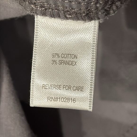 NWOT Garnet Hill Easy Slim Grey Velvet Pants Size 10 - Picture 8 of 9